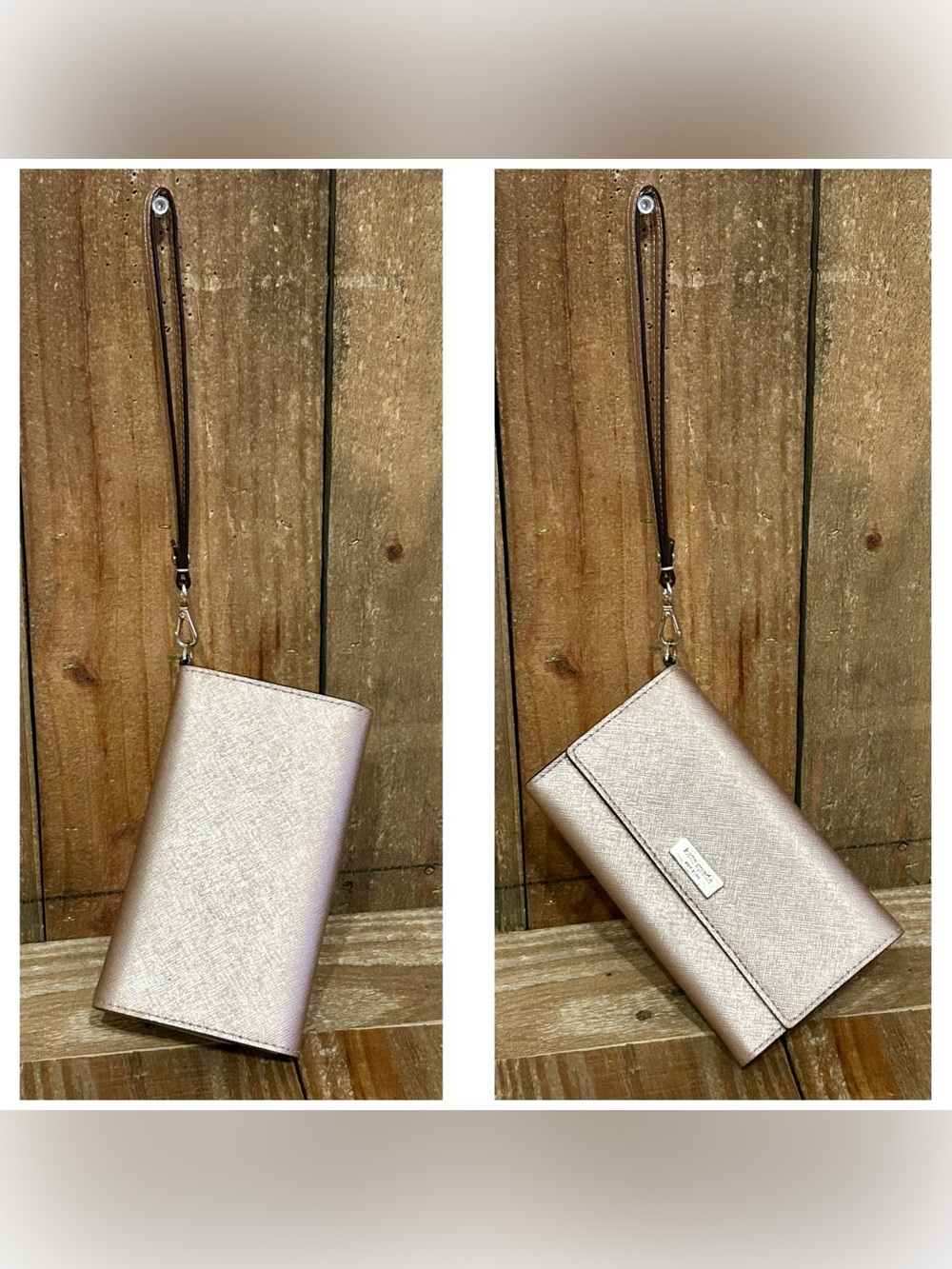 Kate Spade. 5 Piece: Leila Bag & Free Wristlet, Glasses & Case, Scarf & Dust Bag - Picture 12 of 16